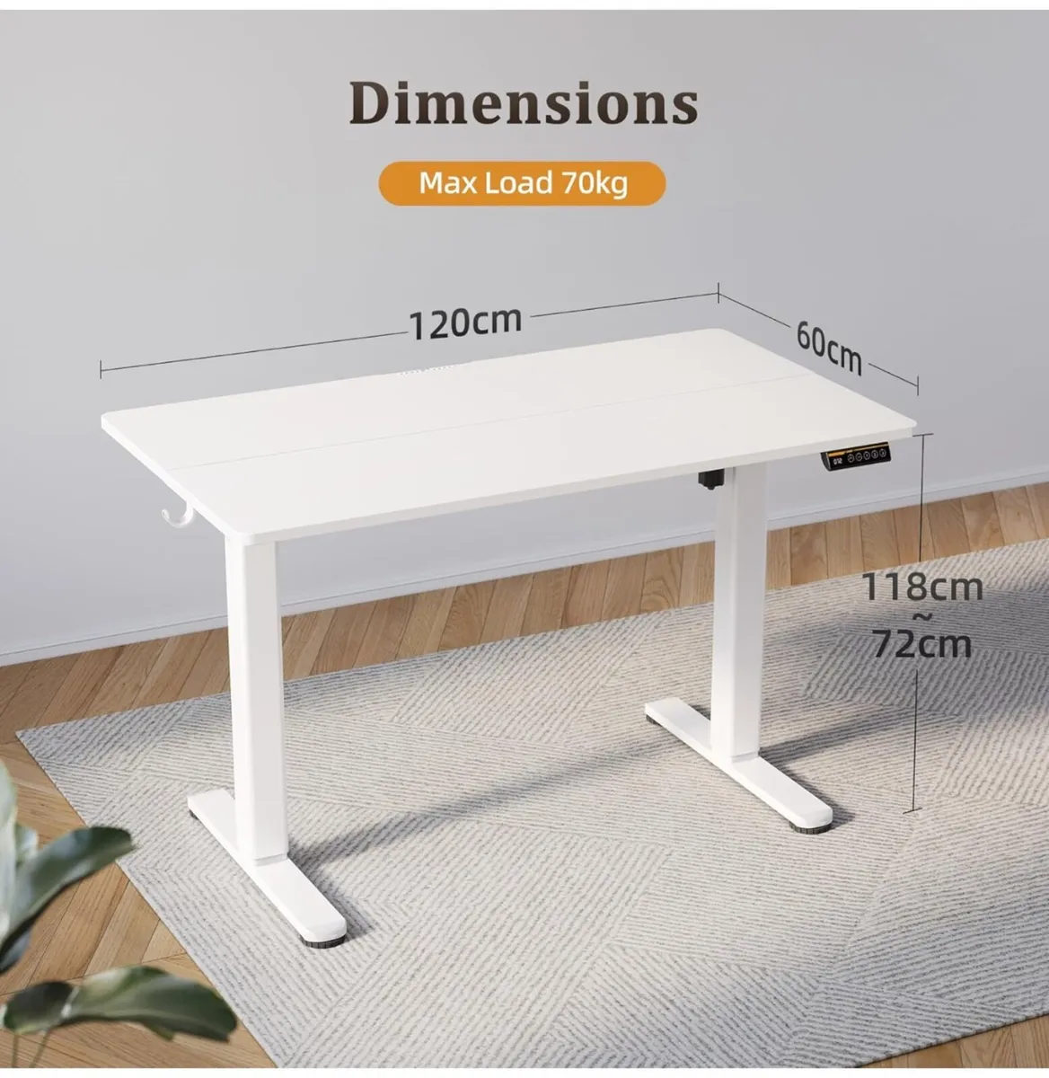 Electric Standing Desk, Adjustable Height Stand up - Image 1