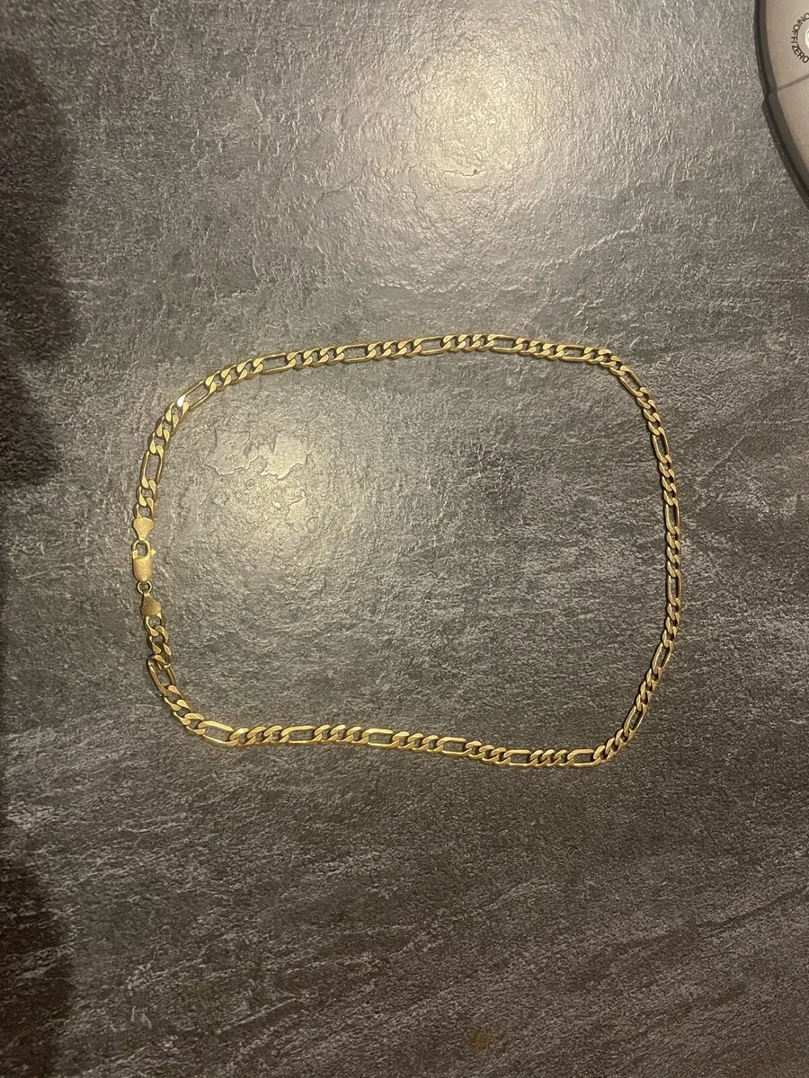 HIGHEST OFFER TAKES Figaro Link 9KT Gold Chain - Image 1