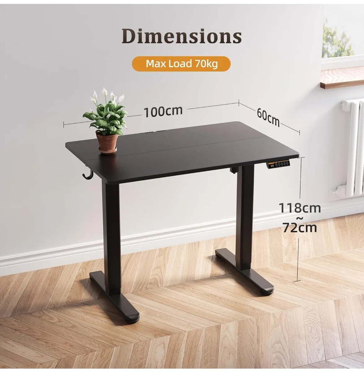 Electric Standing Desk, Adjustable Height Stand up - Image 3