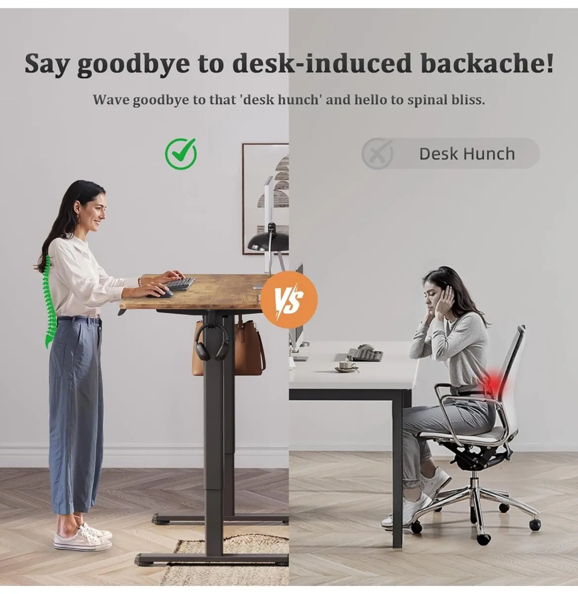 Electric Standing Desk, Adjustable Height Stand up - Image 2