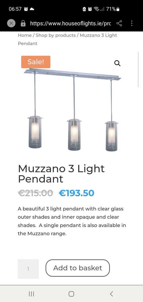 Pendant light fixture - Image 1