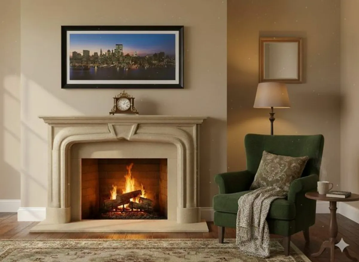 Framed New York Skyline Print - Image 1