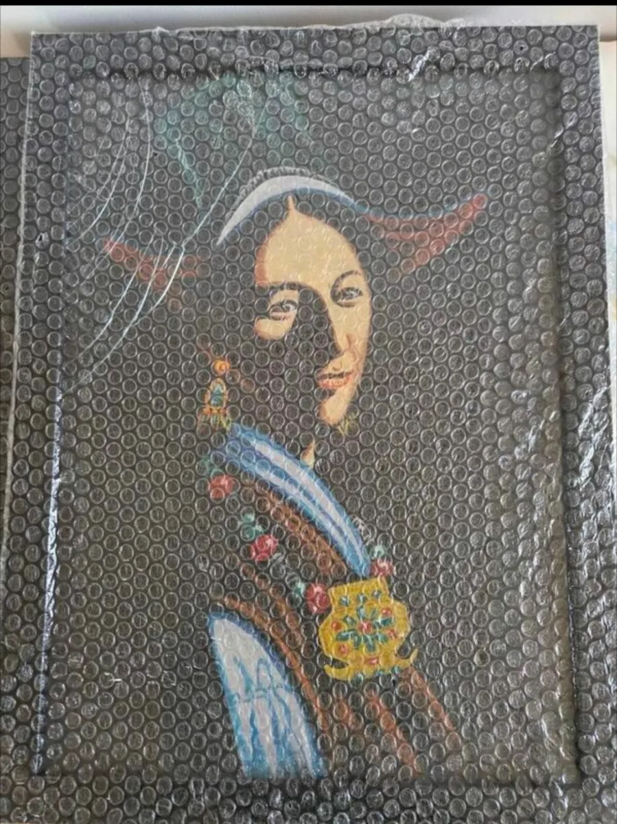 Set of 3 Himalayan Tibetan Inspired Portrait Paint - Image 4