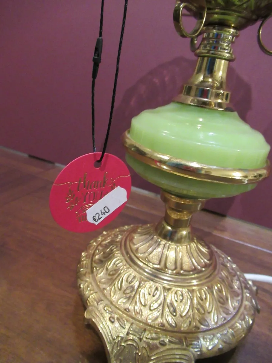 antique vintage LAMP ART DECO cottage home pub bar - Image 3