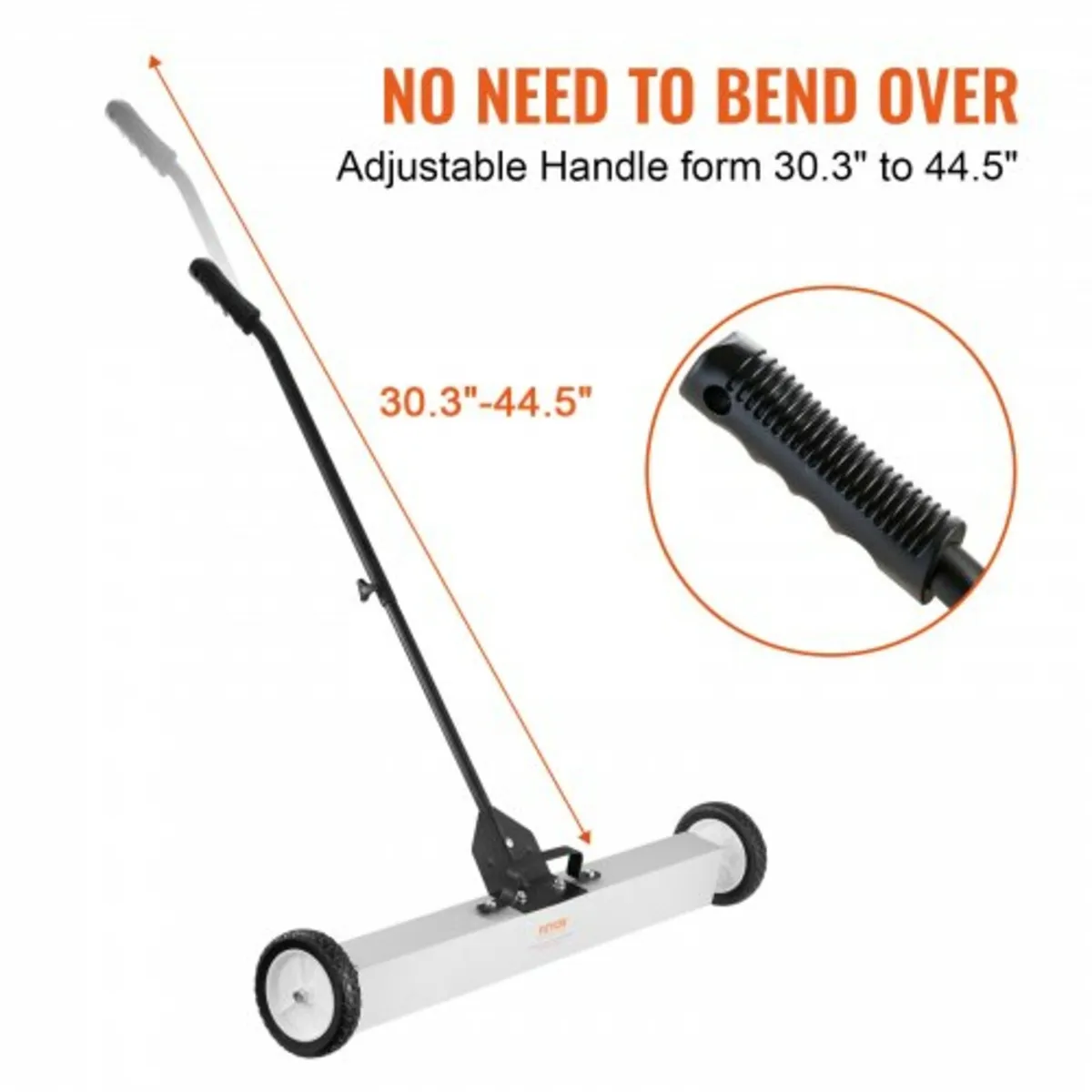 24.9 kg Rolling Magnetic Sweeper with Wheels,Push- - Image 3
