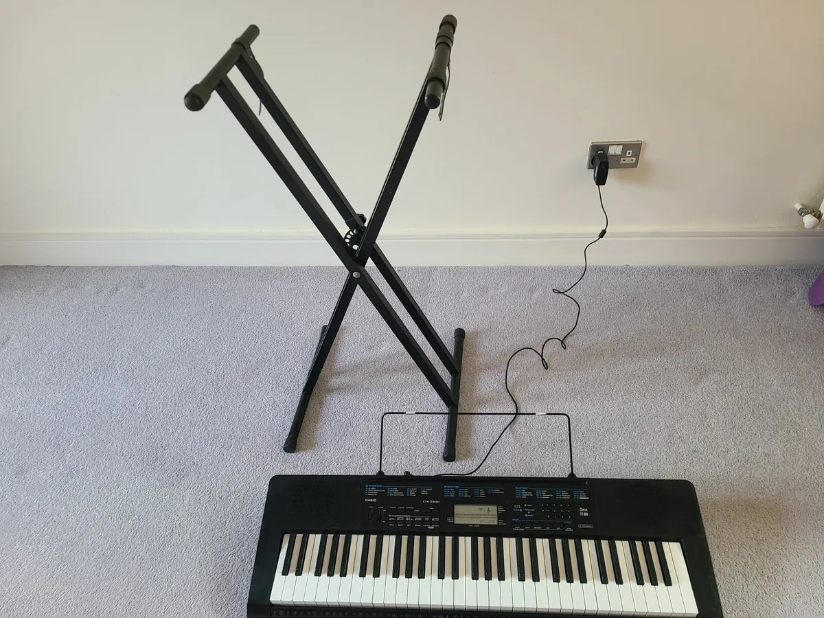 Casio key boards CTK -2300 with stand - Image 3