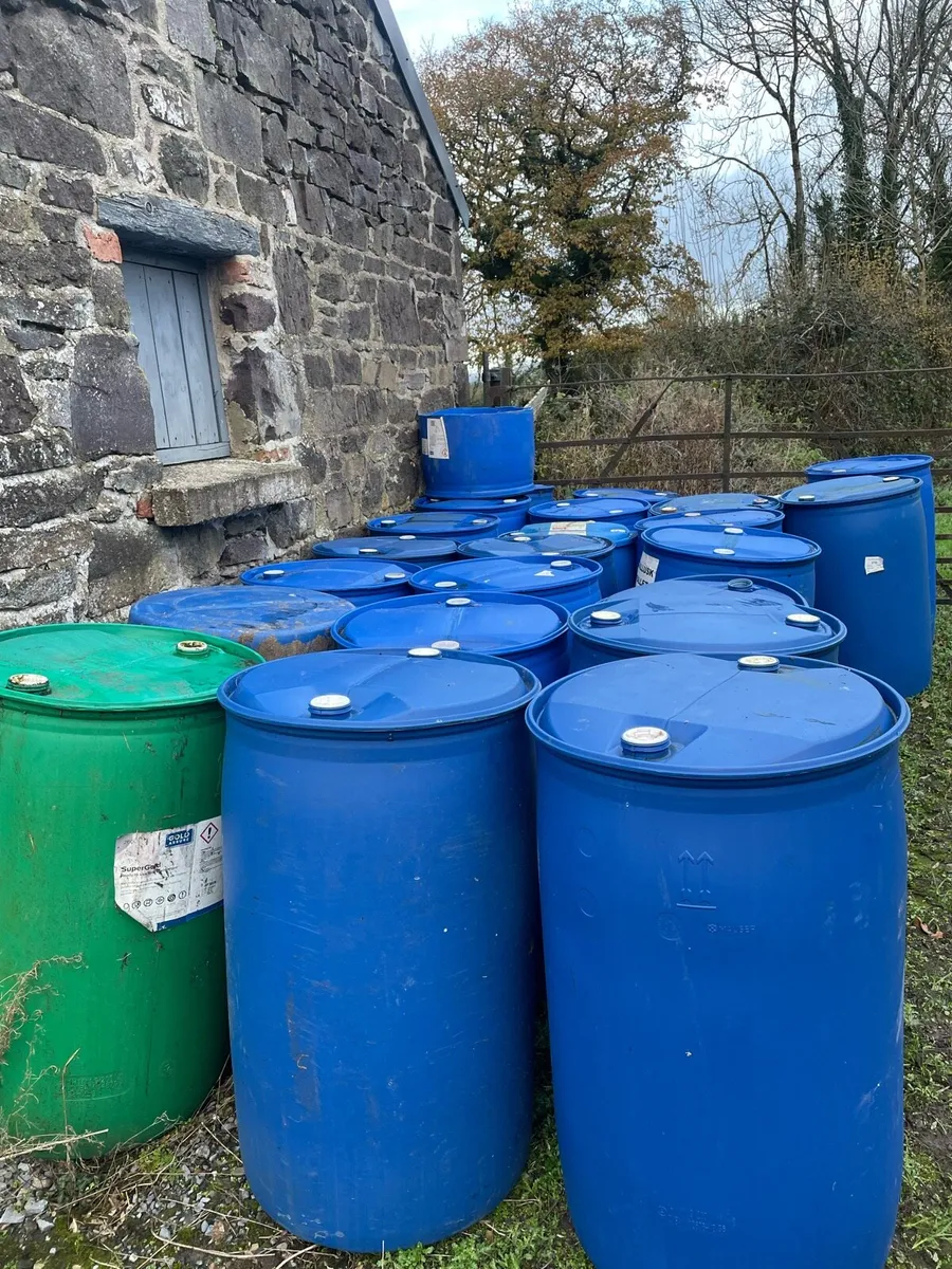 Blue barrels