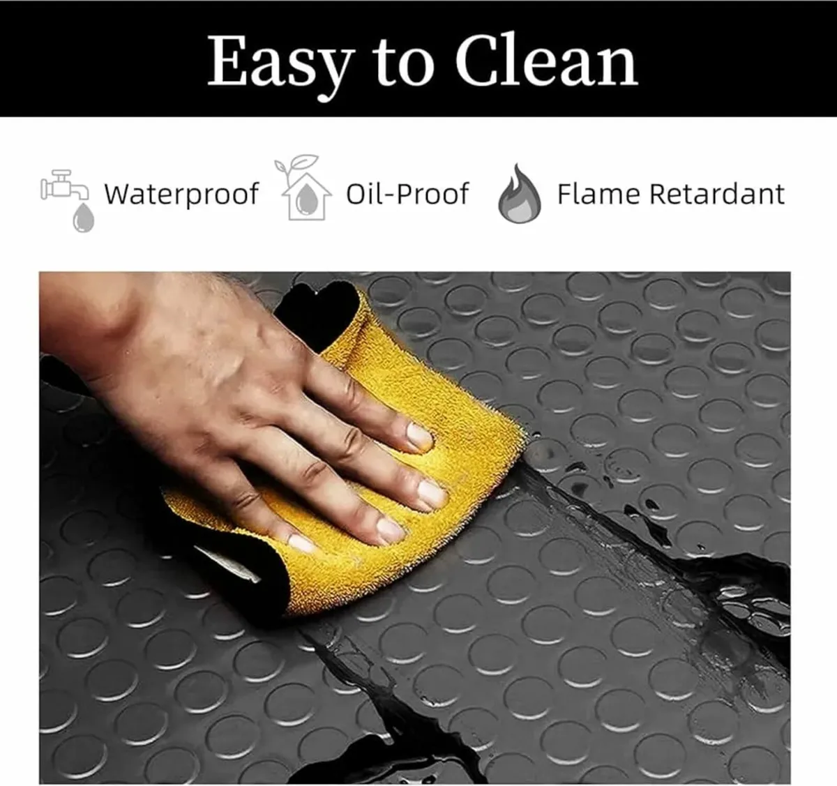 Garage Floor Matting, 1 X 5m Rubber Matting for Ga - Image 4