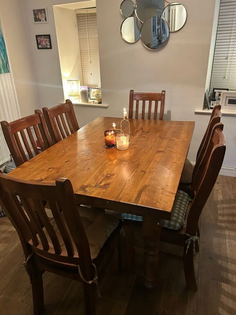 Dining Table & 6 Chairs - Image 2
