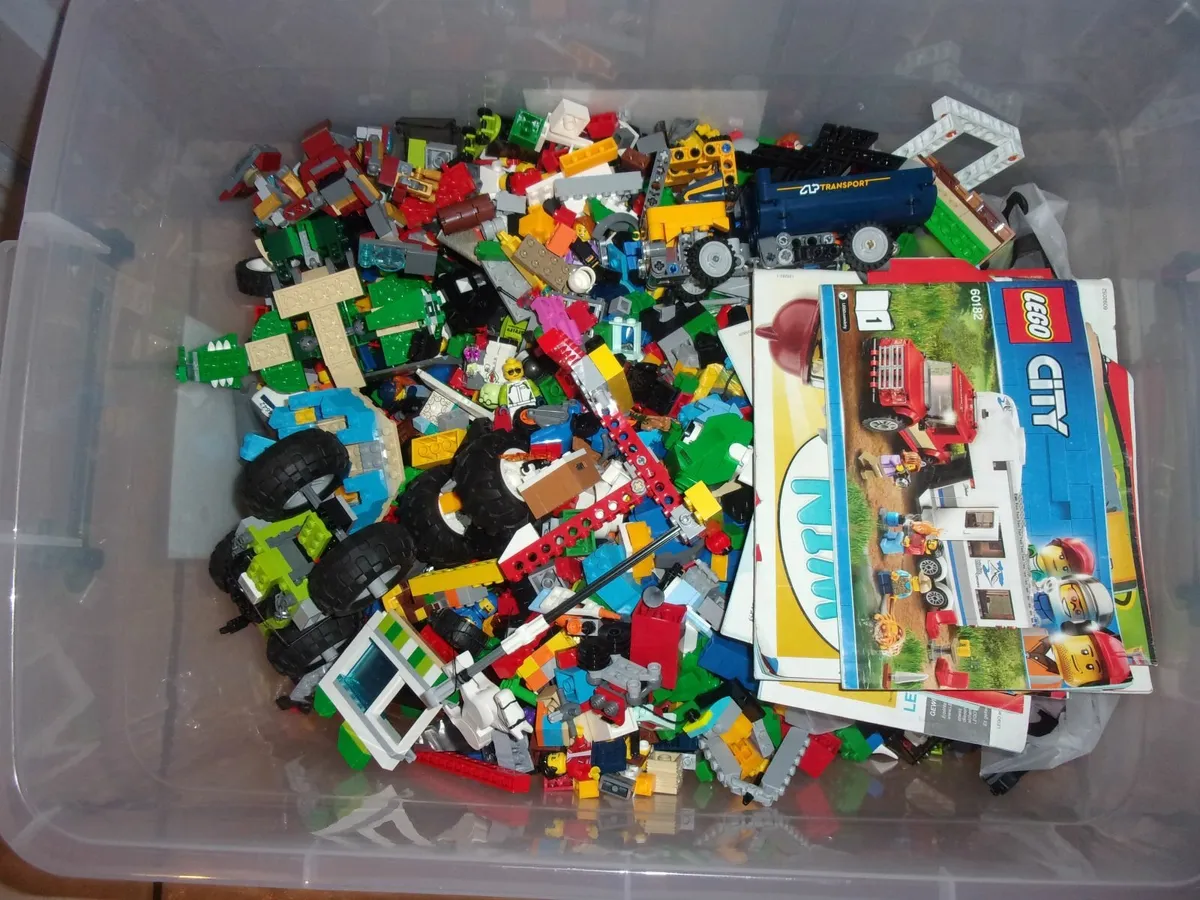 Large box of Lego