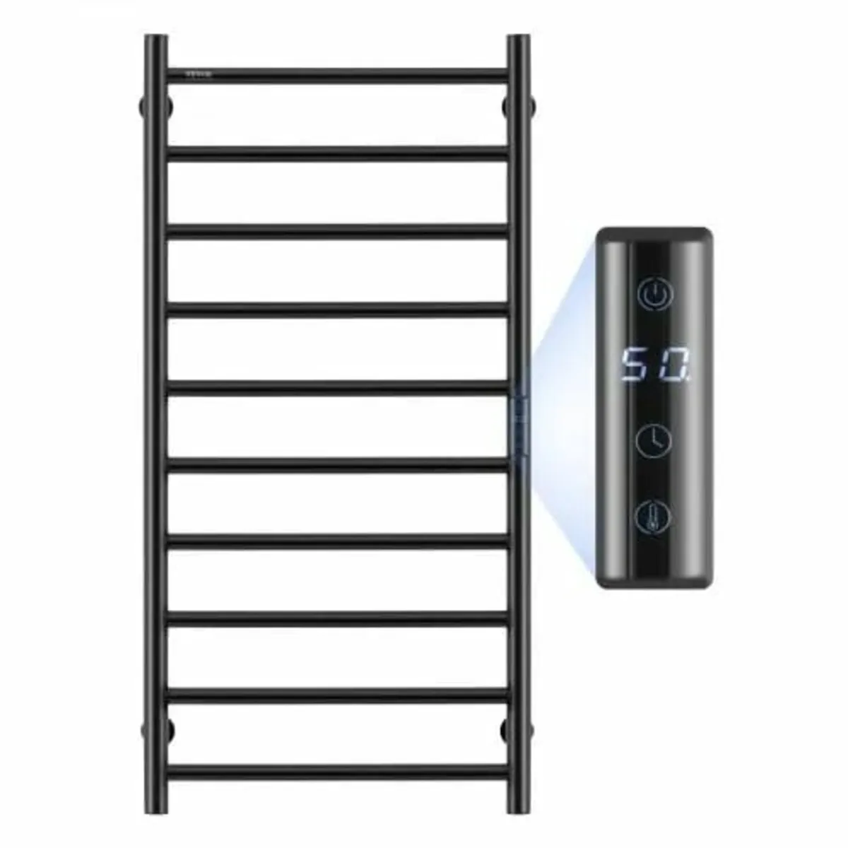 10 Bars Towel Warmer Rack, Wall Mounted Heated Tow - Image 1