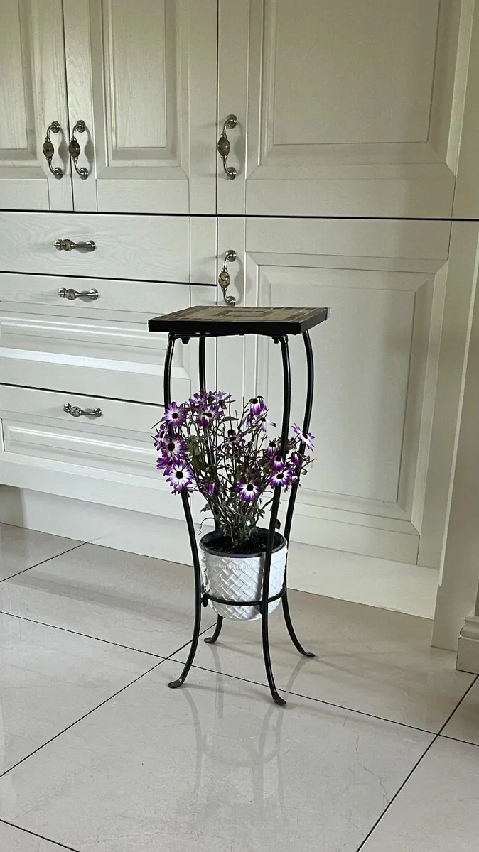 Lovely Ornamental Square Top Mosaic Table - Image 3