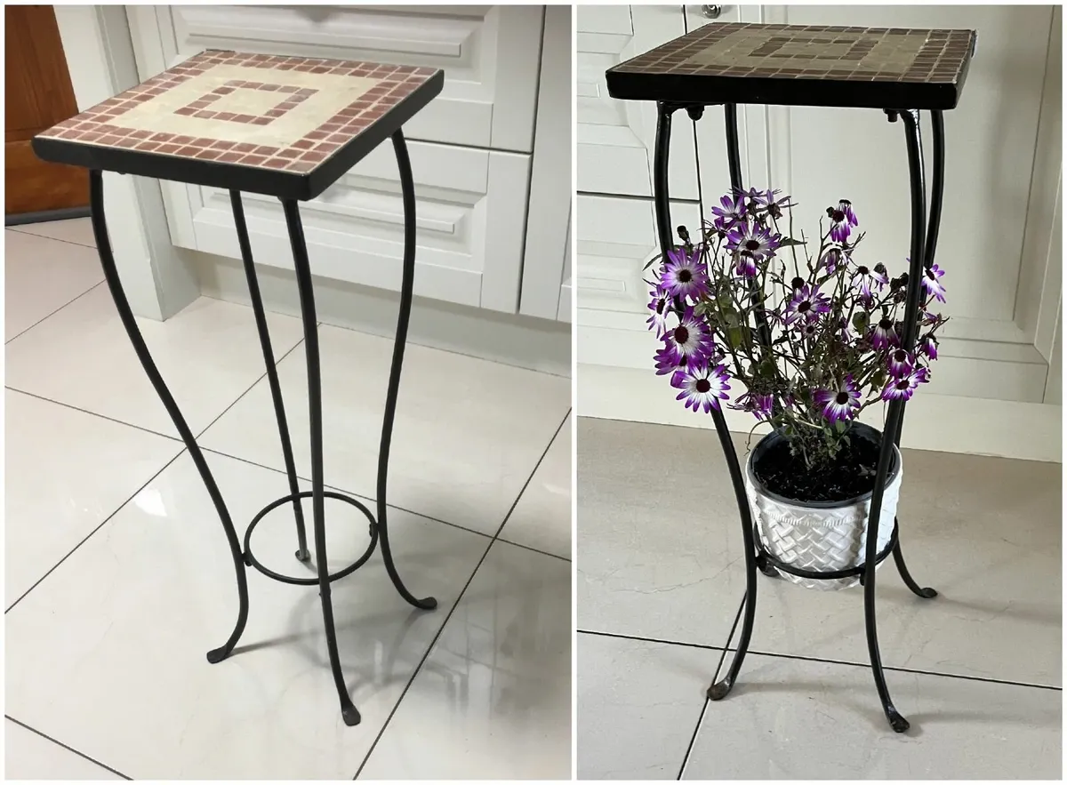 Lovely Ornamental Square Top Mosaic Table - Image 1