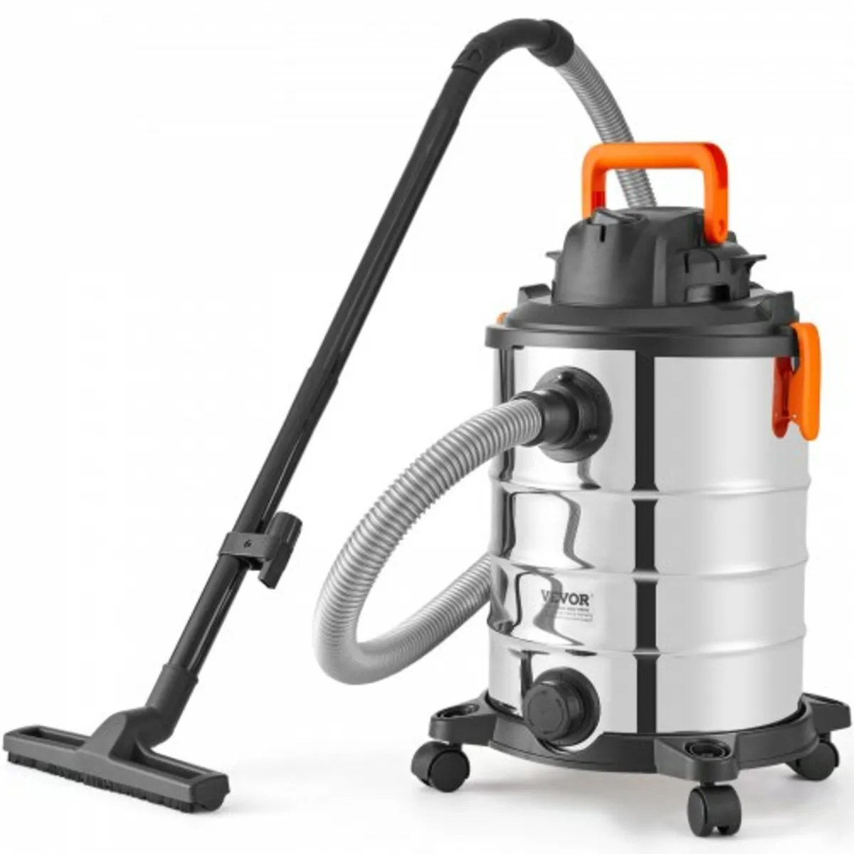 Stainless Steel Wet Dry Shop Vacuum, 8 Gallon 6 Pe - Image 1