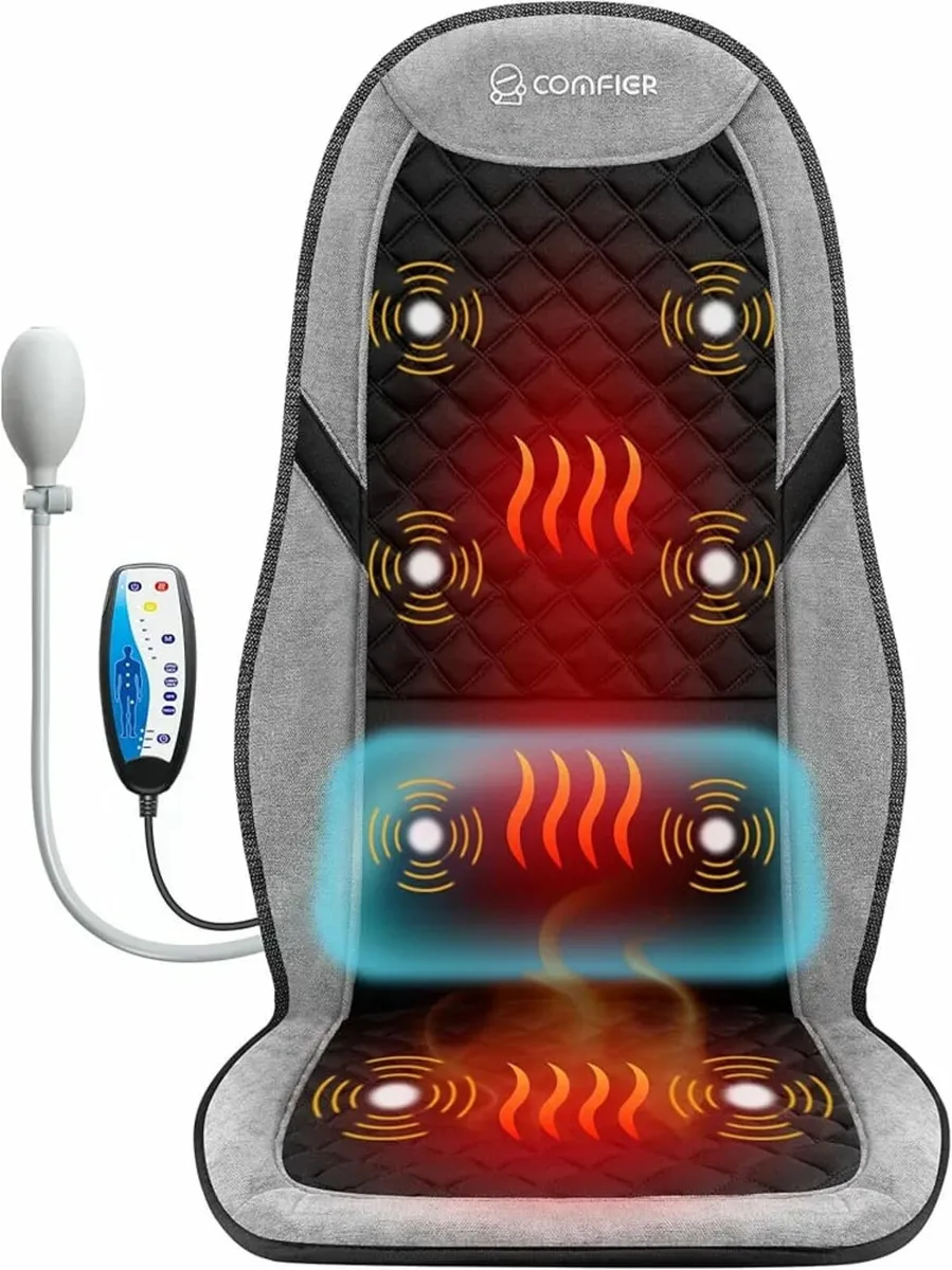 Back Massager for Pain Relief, Massage Chair Pad w - Image 1