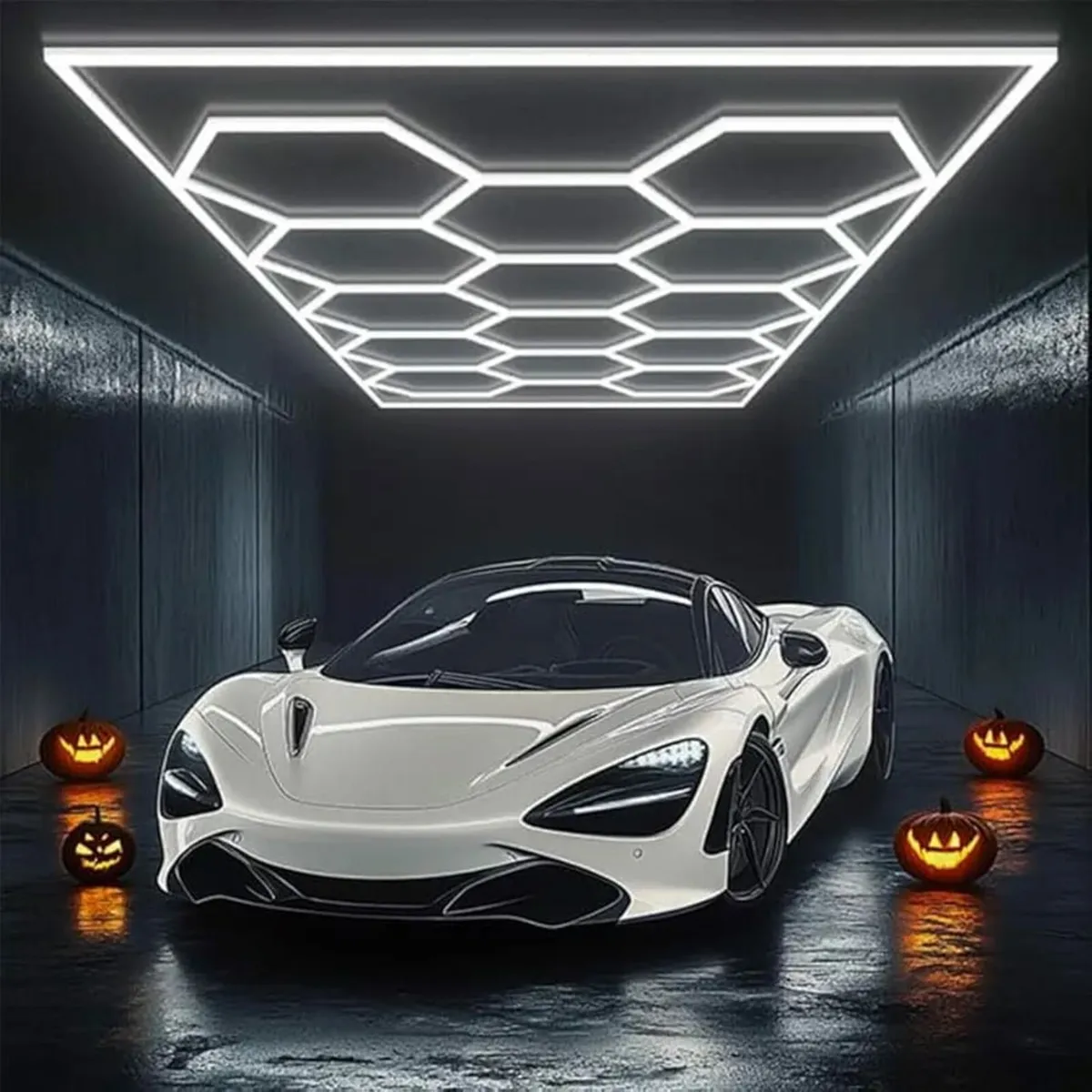 14 Hexagon Honeycomb LED Light,65W 6500K Super Bri - Image 1