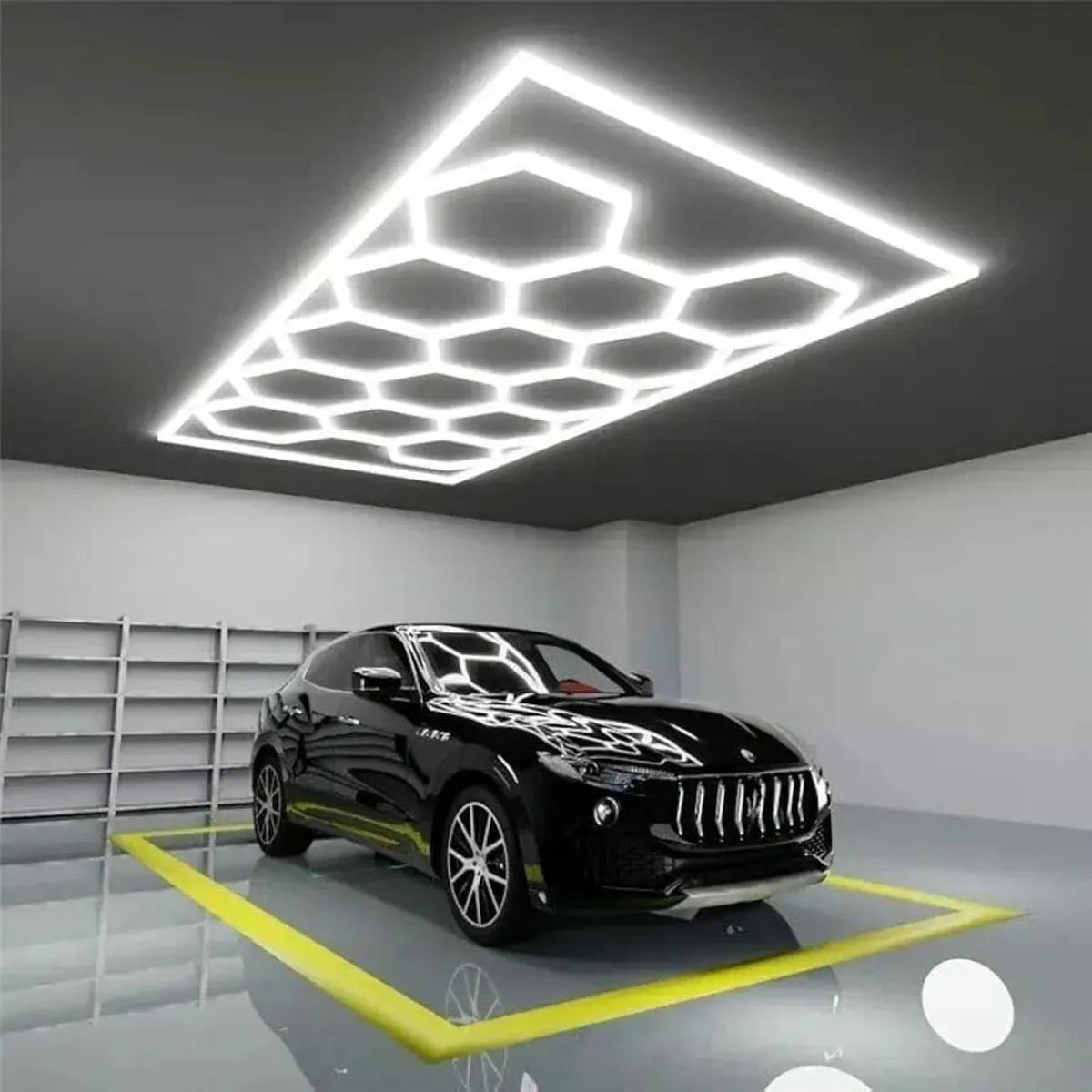 14 Hexagon Honeycomb LED Light,65W 6500K Super Bri - Image 2