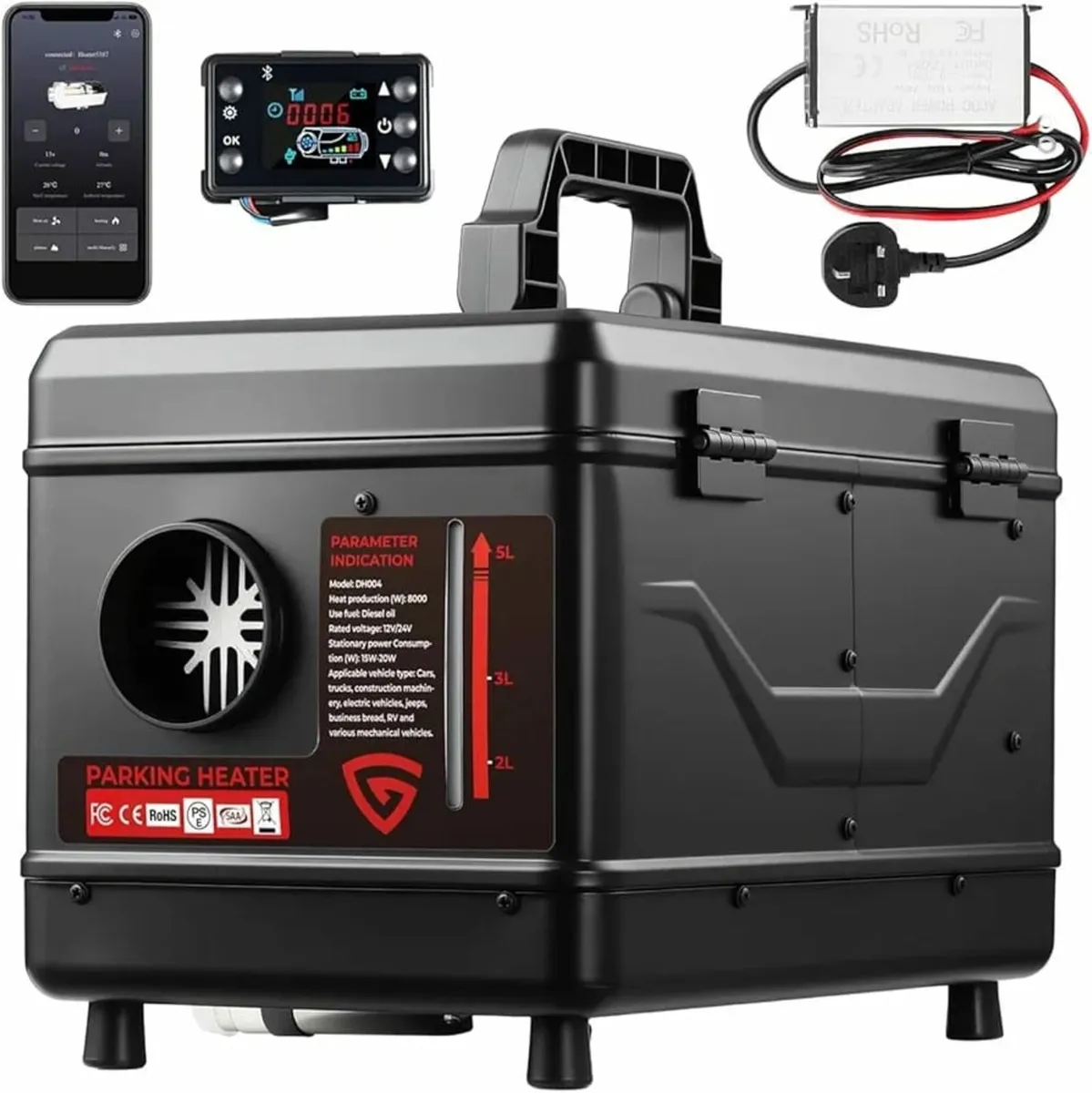 8KW toolbox ALL IN ONE Diesel Air Heater AC 220V D - Image 1