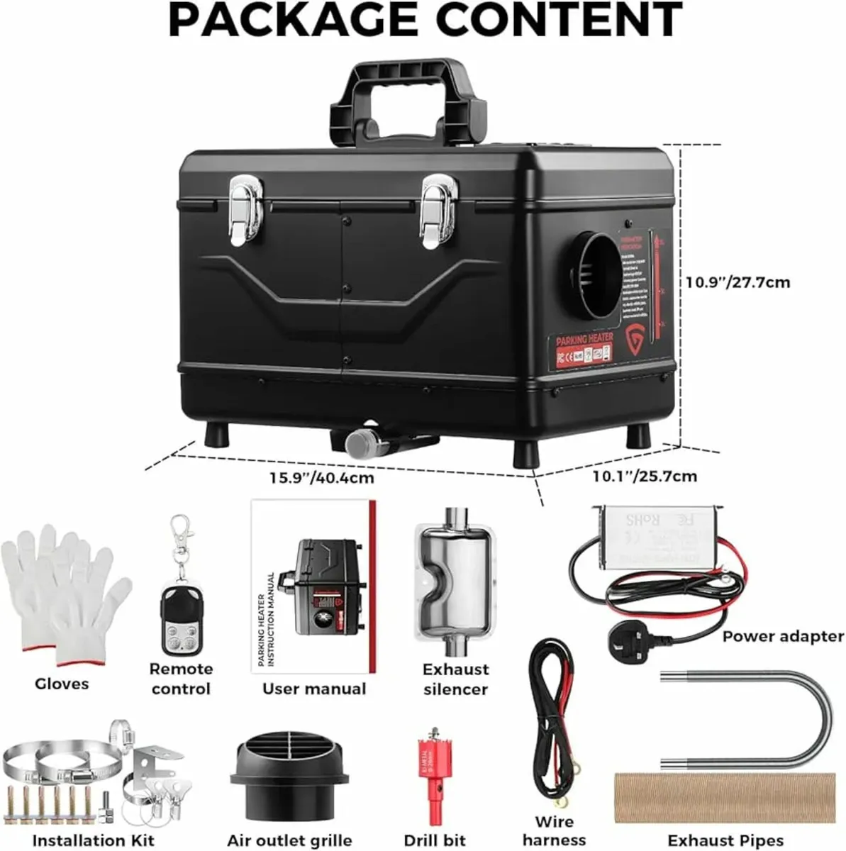 8KW toolbox ALL IN ONE Diesel Air Heater AC 220V D - Image 2