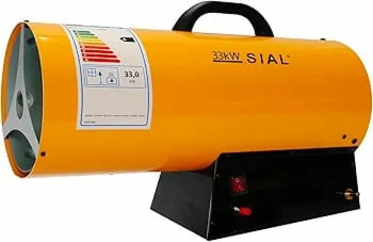 113,000 Btu/hr Industrial Gas Fan Heater Portable - Image 1
