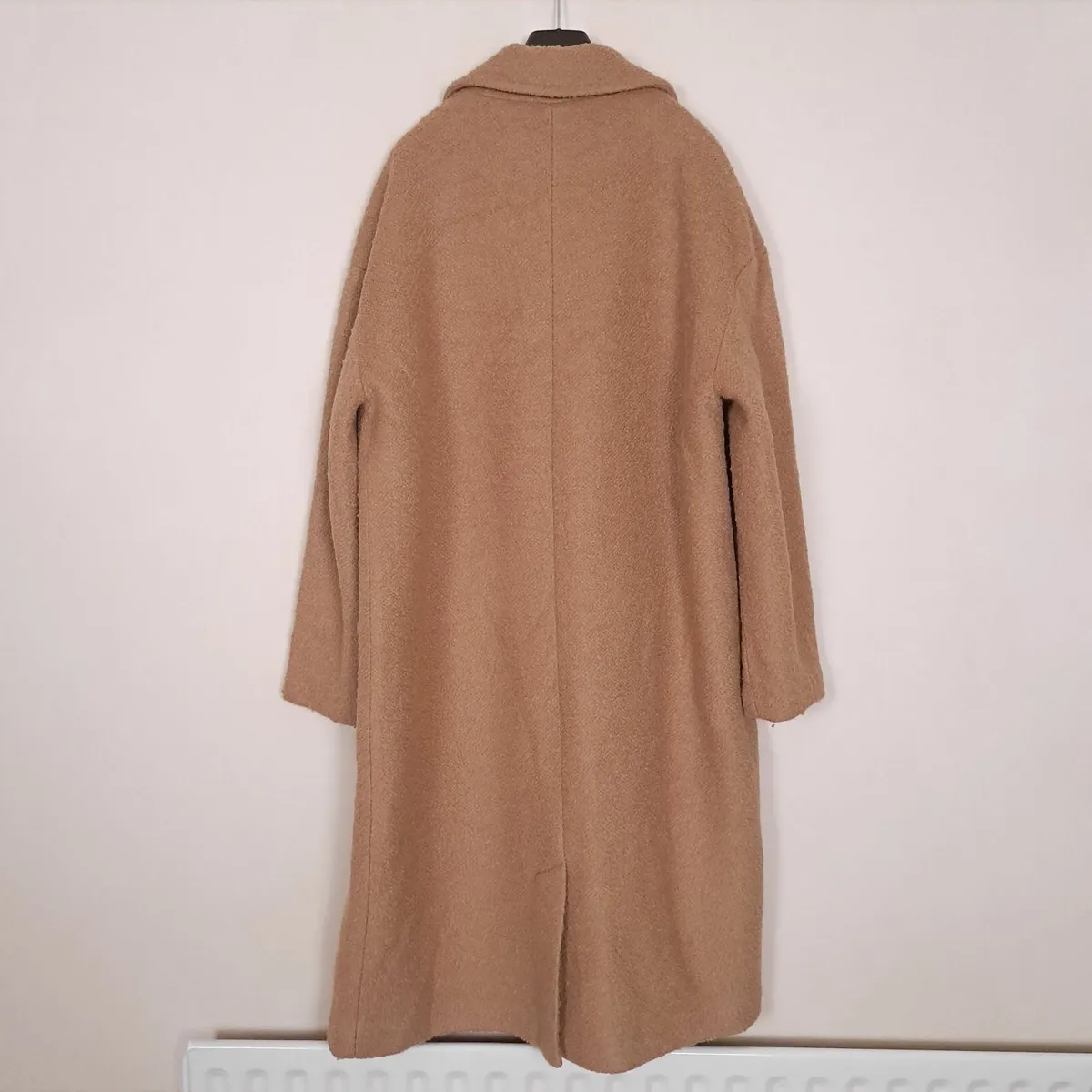 Oasis Beige Camel Long Coat Wool 18UK/46EU - Image 3
