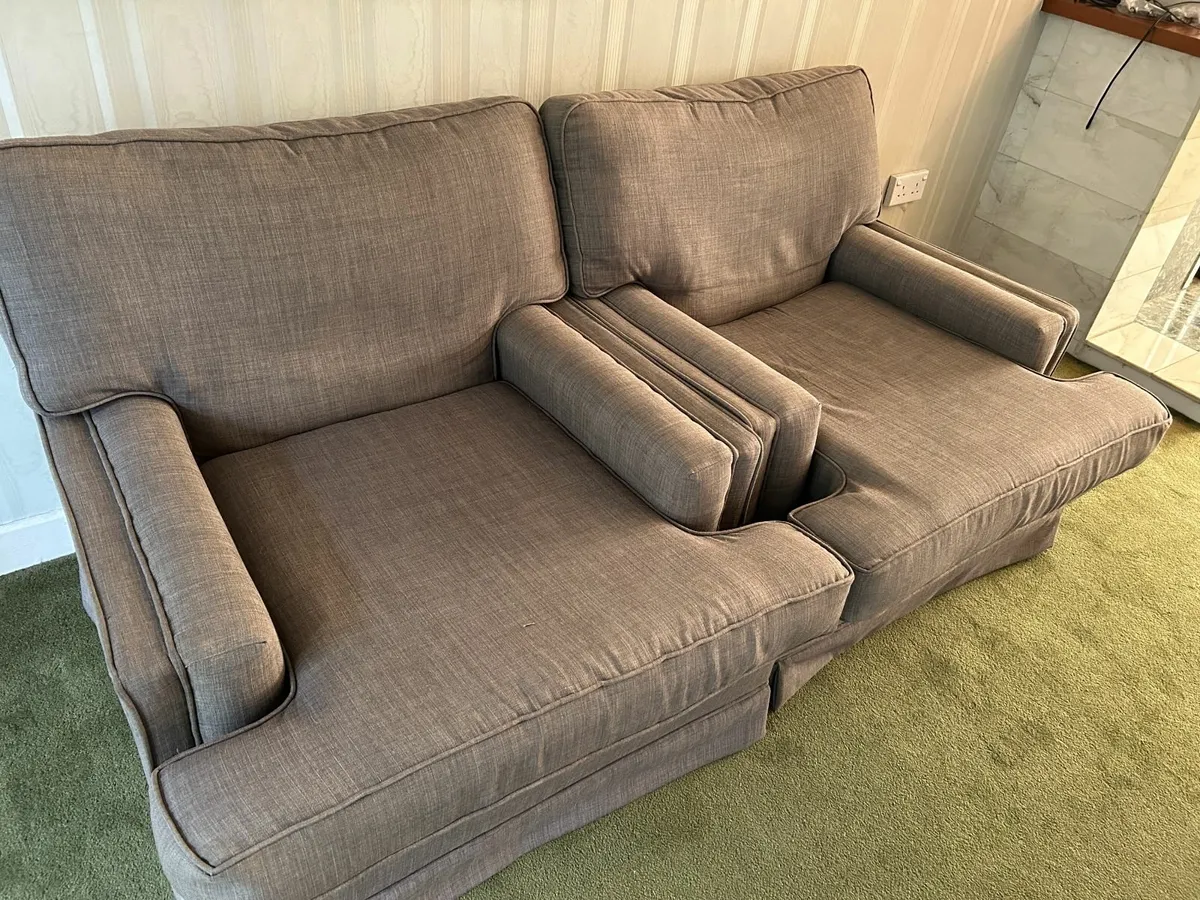 2 large single seater sofas - Image 2