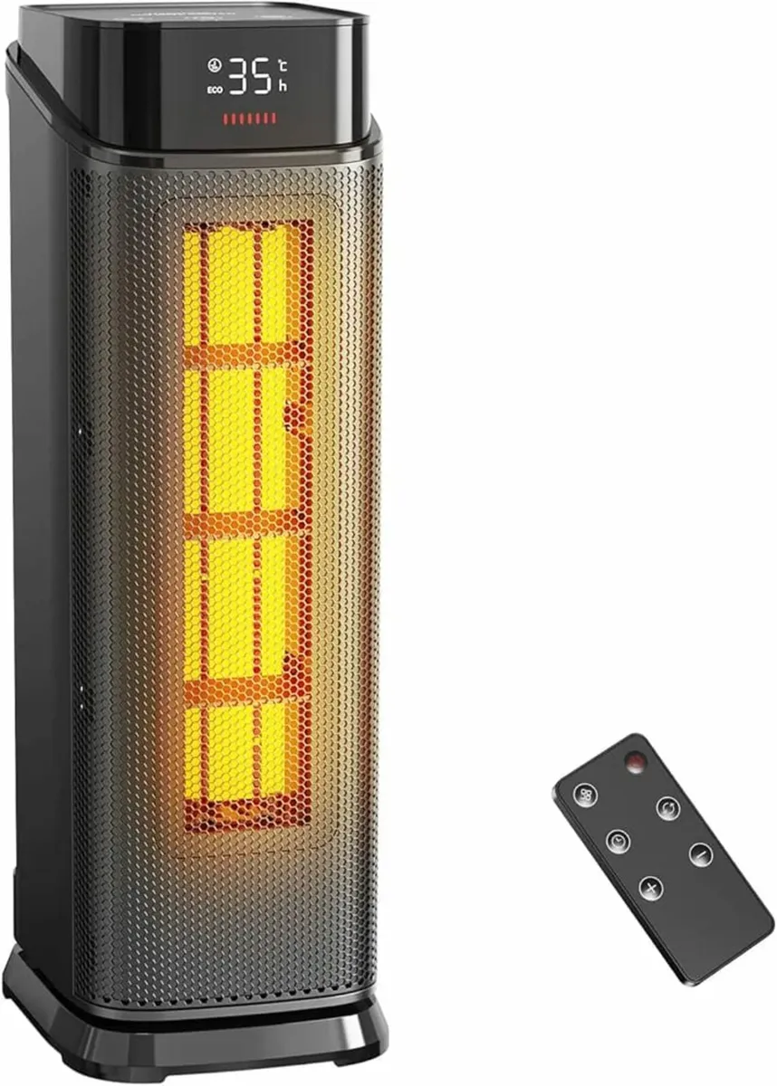 Heater, 2000W PTC Electric Heater with 4 Modes, En - Image 1
