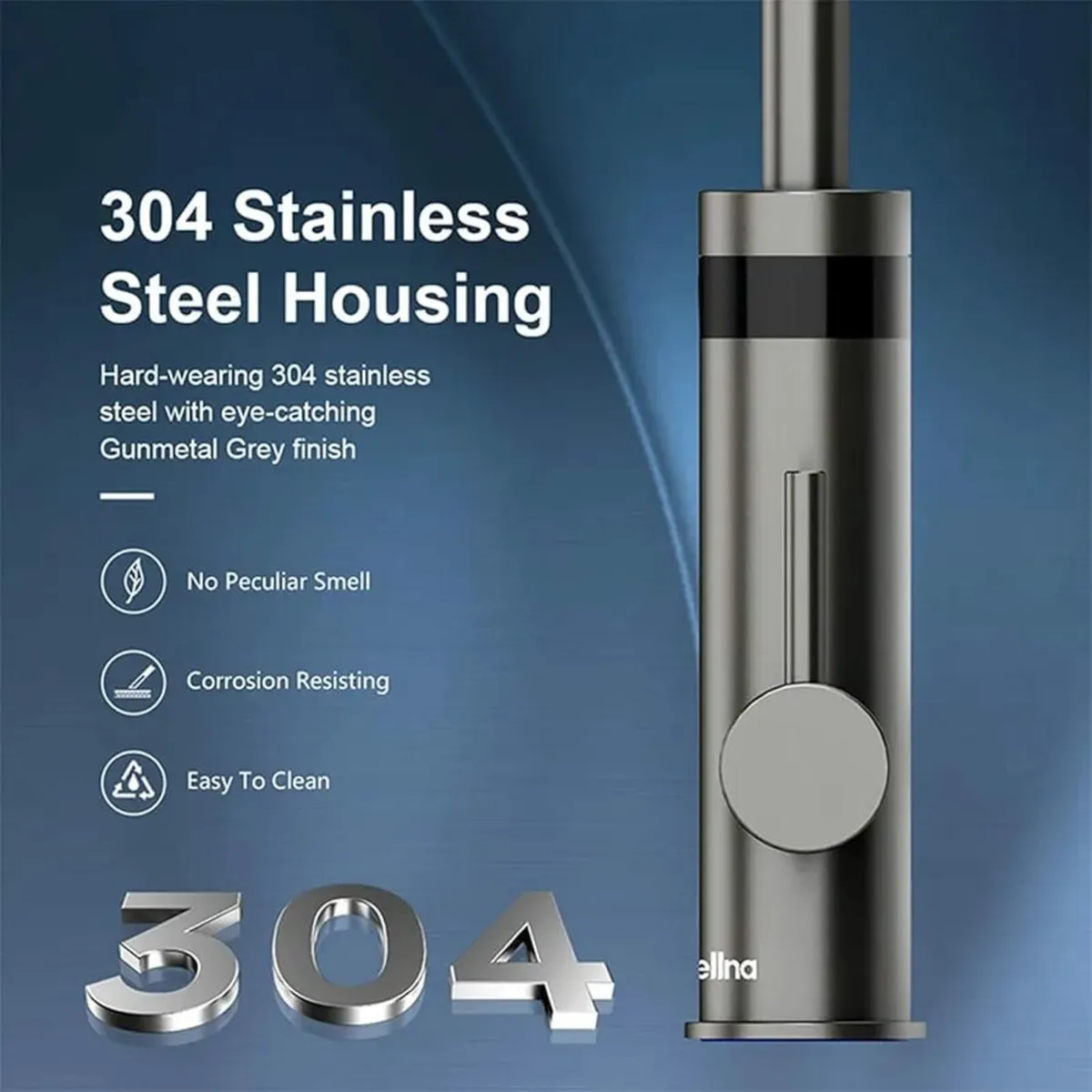 Electric Instant Water Heater Tap 220V, Stainless - Image 2