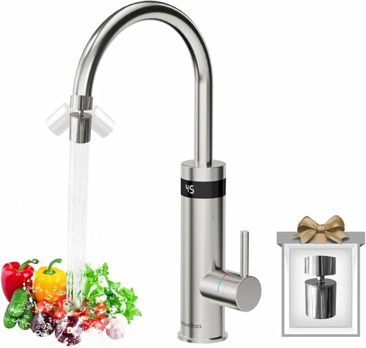 Kitchen Electric Instant Water Heater Tap 220V, St - Image 1