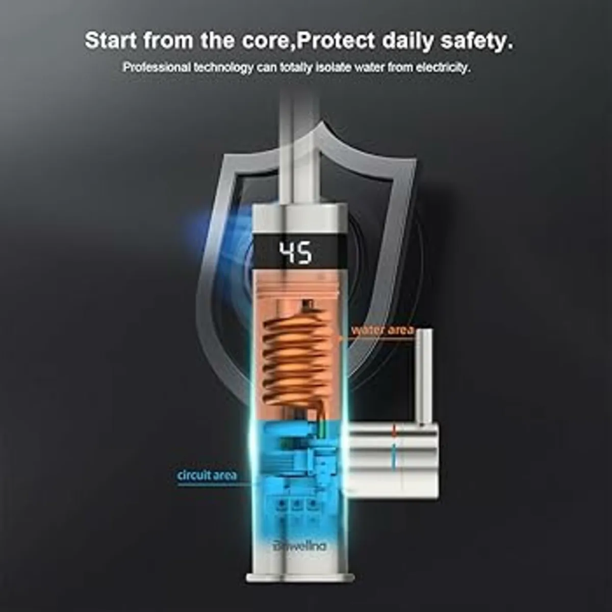 Kitchen Electric Instant Water Heater Tap 220V, St - Image 3