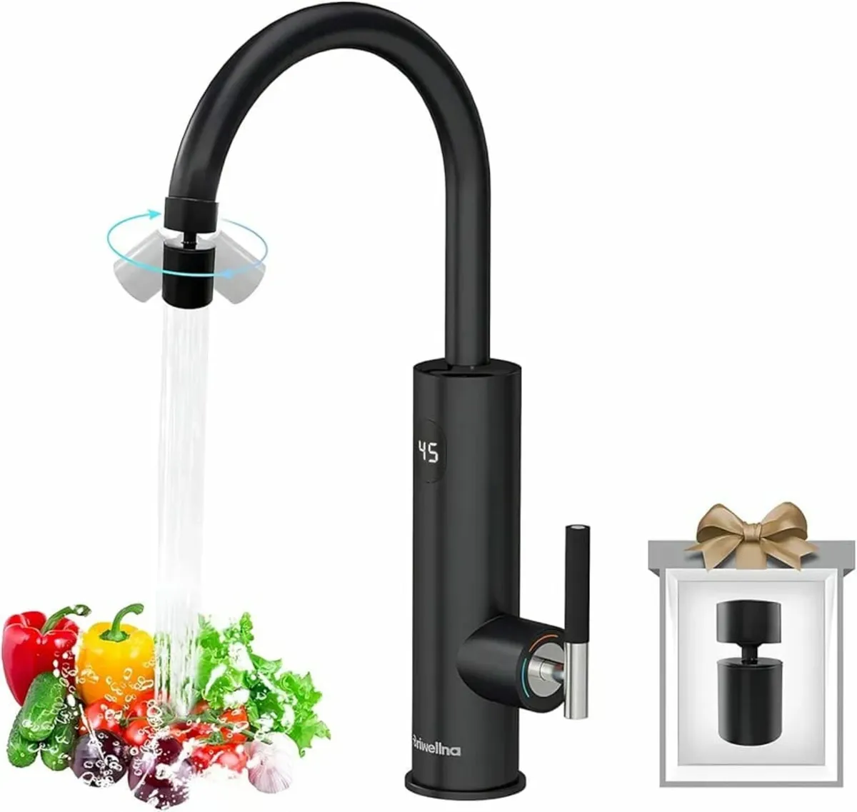 Instant Hot Water Tap, 220V Stainless Electric Tap - Image 1