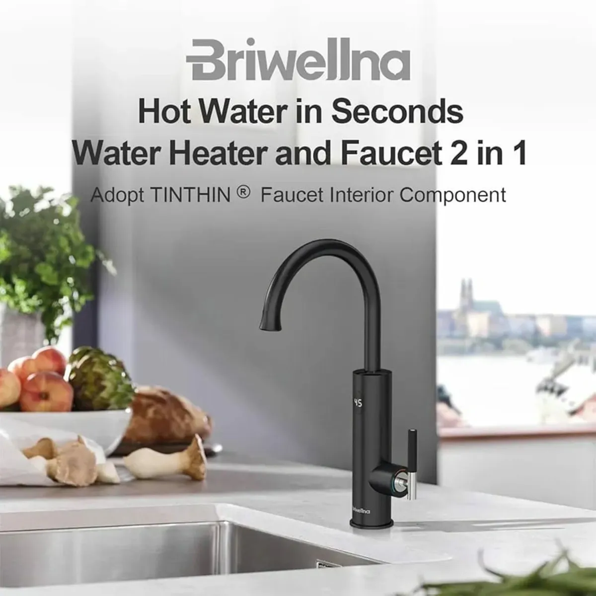 Instant Hot Water Tap, 220V Stainless Electric Tap - Image 2