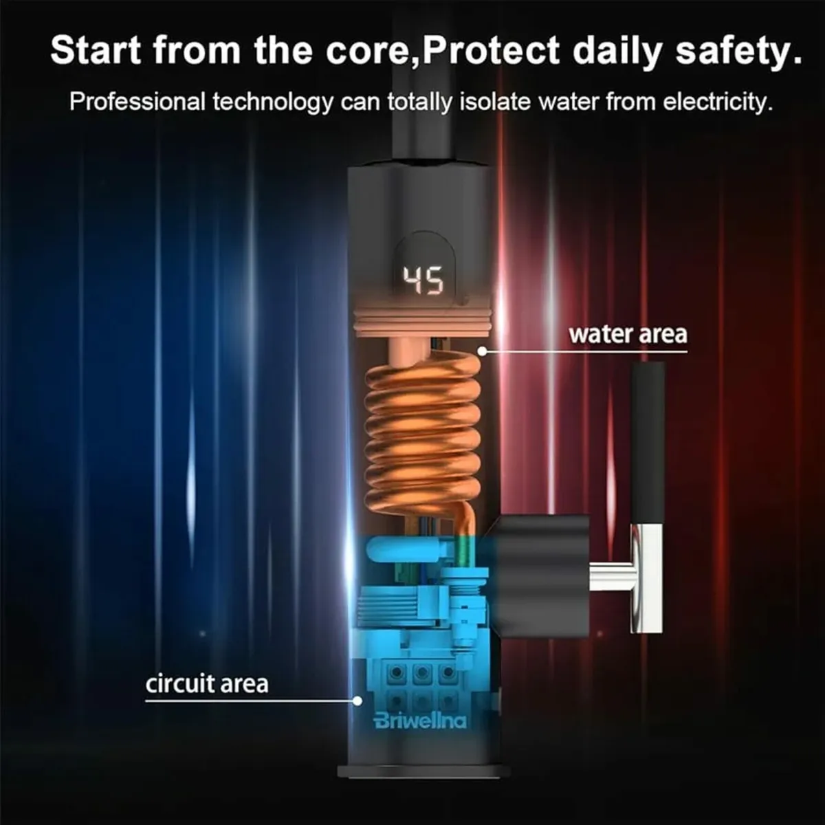 Instant Hot Water Tap, 220V Stainless Electric Tap - Image 3