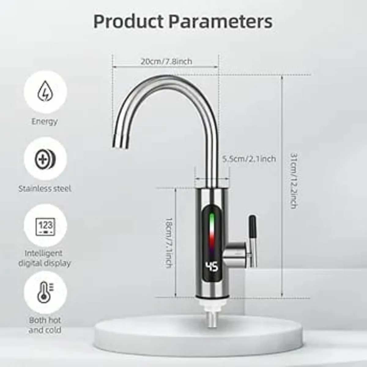 Instant Hot Water Tap, Electric Tap UK Plug, 220V - Image 3