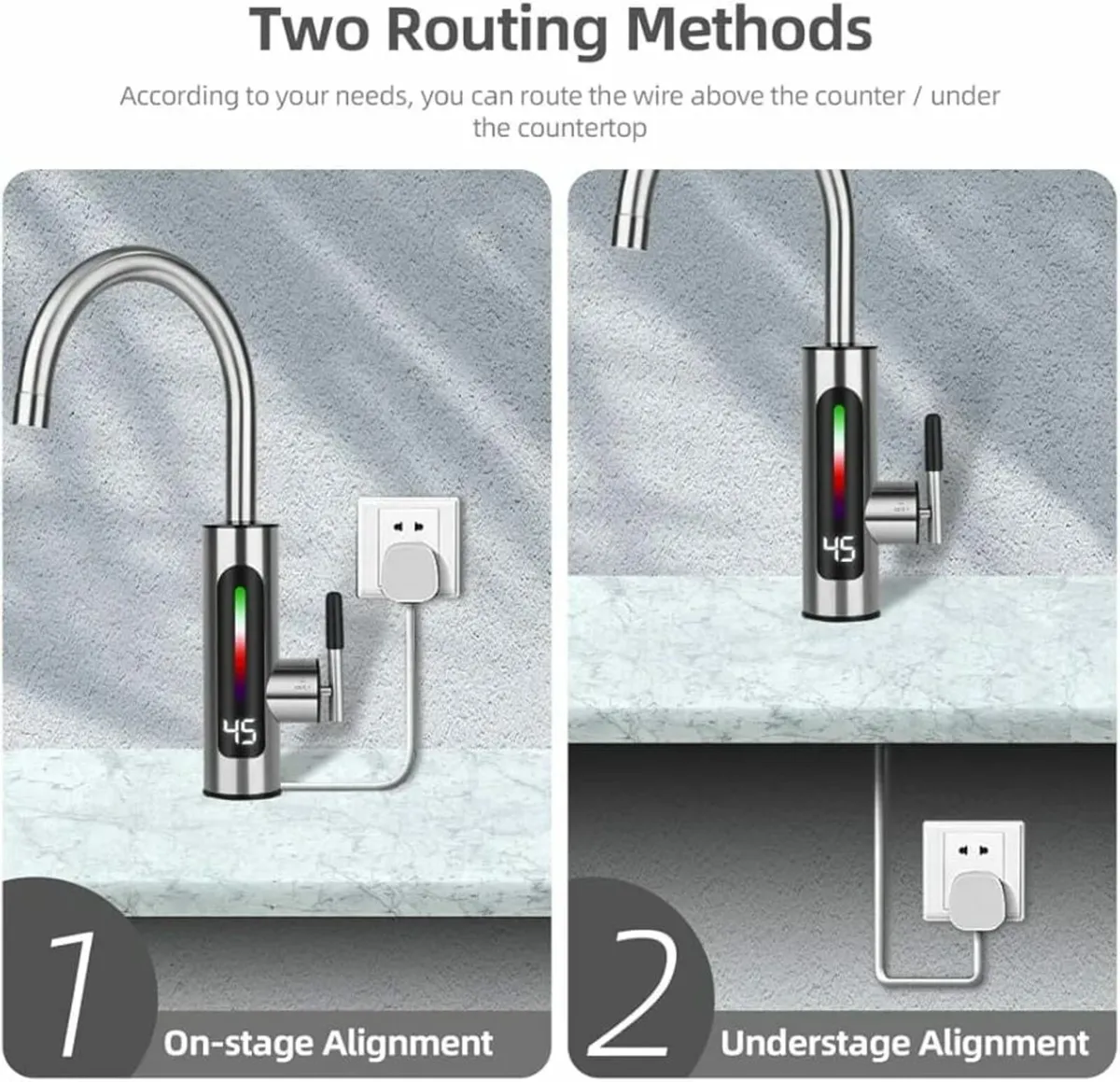 Instant Hot Water Tap, Electric Tap UK Plug, 220V - Image 4