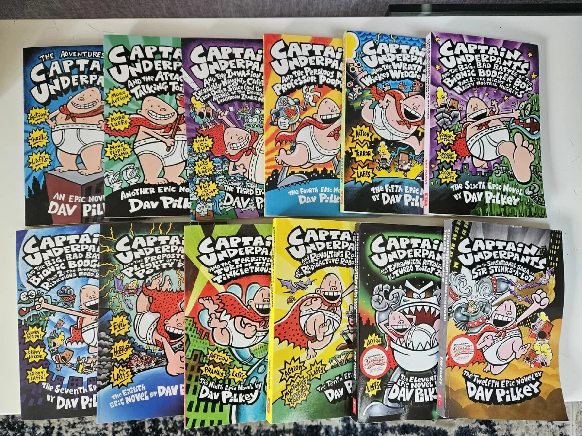 Bumper Set of 12 Captain Underpants Books - Image 2