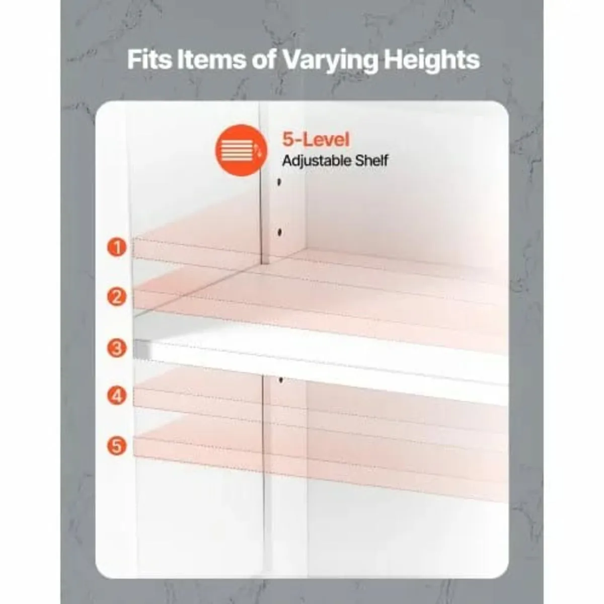 Bathroom Floor Cabinet, 3-Tier, Wooden Storage Org - Image 2