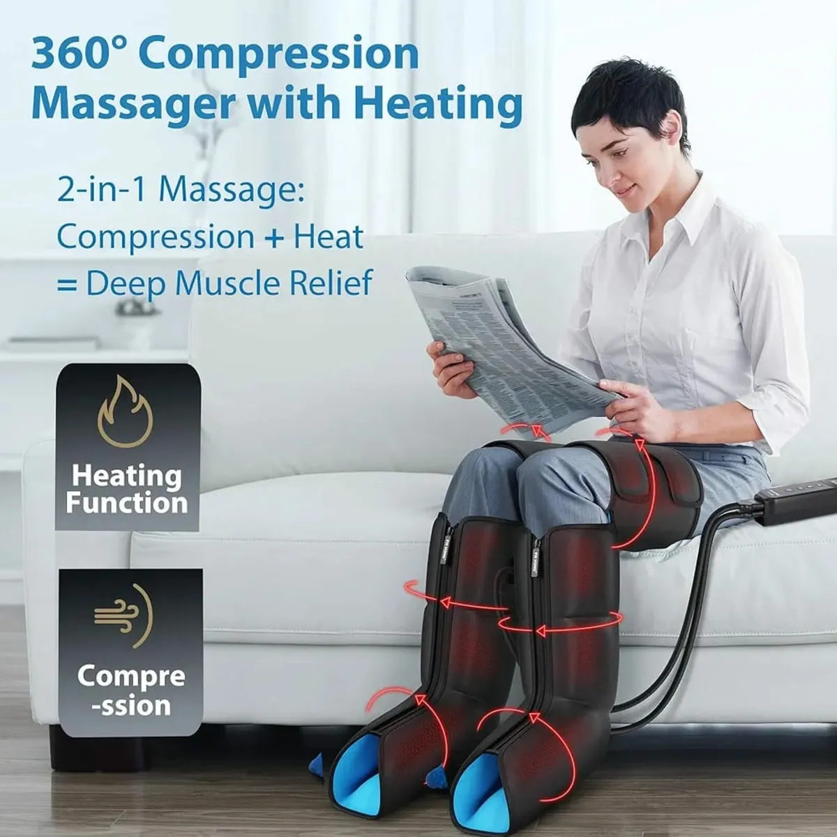 Leg Massagers for Pain and Circulation Compression - Image 3