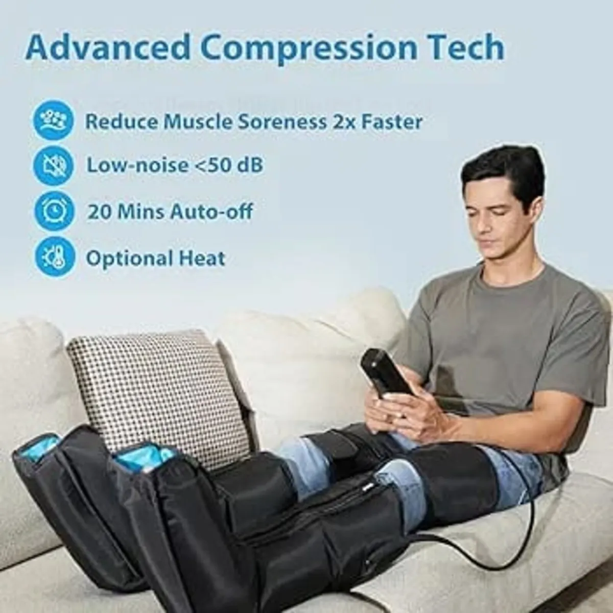 Leg Massagers for Pain and Circulation Compression - Image 4
