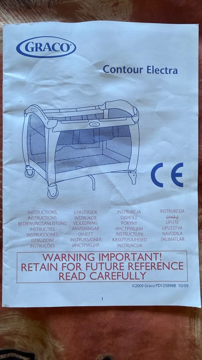 Graco Contour Electra travel cot and playpen - Image 1