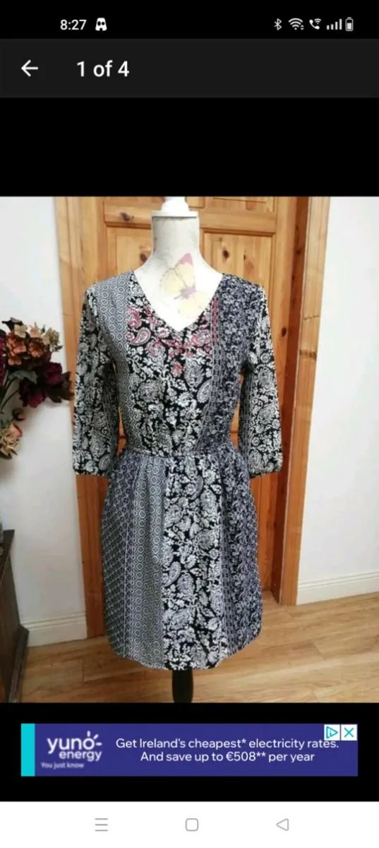 Penny's beautiful dress size 8 with elasticated wa - Image 1