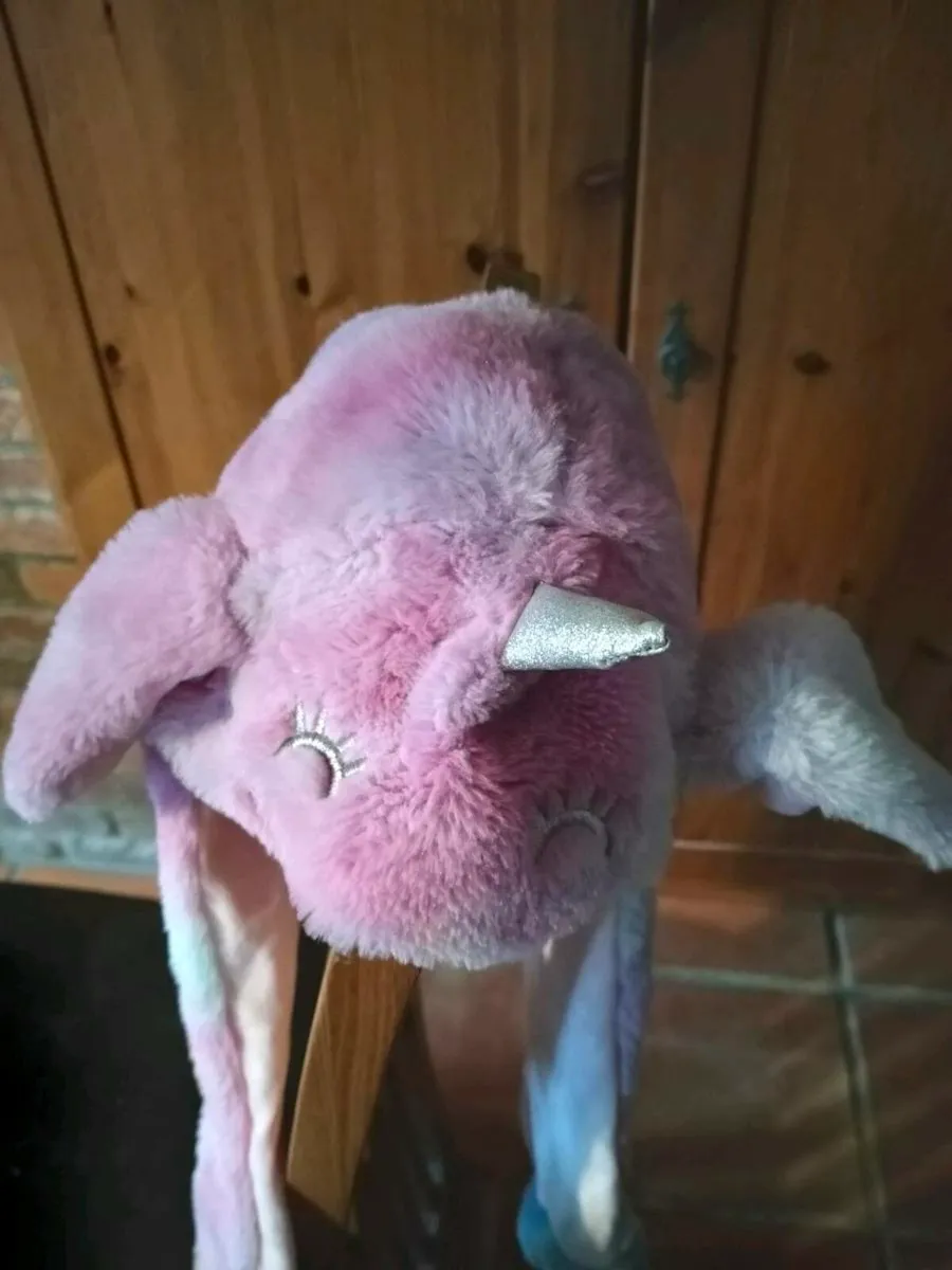 Girls plush animal-themed hats with moving ears, f - Image 4