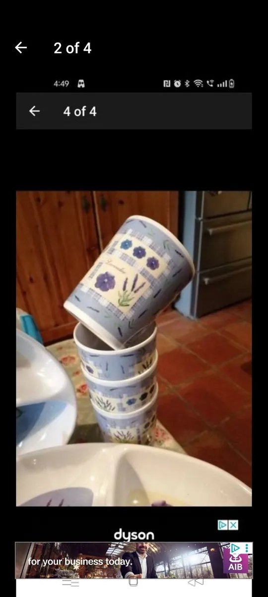 melamine/ picnic wear, 4 serving dishes with 7 tum - Image 4