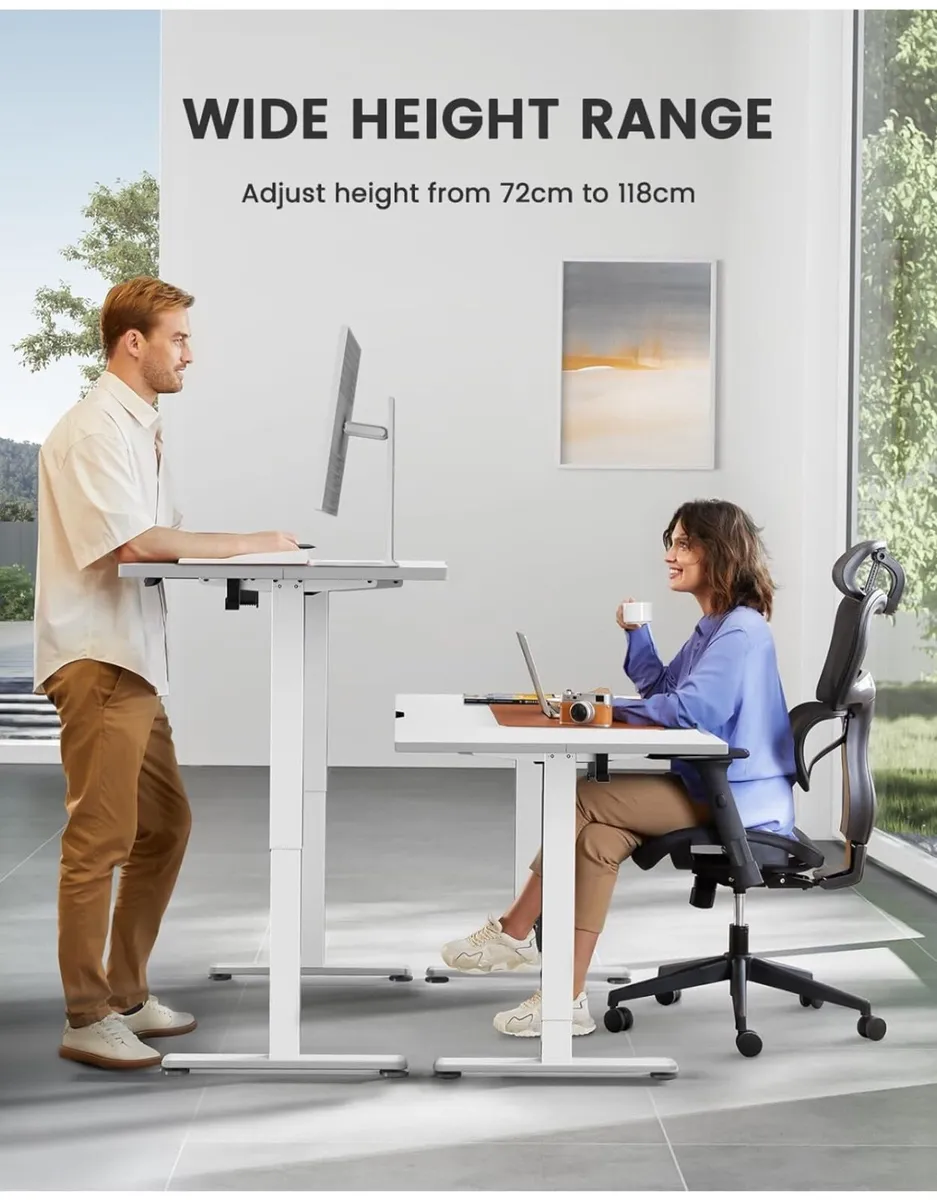 Electric Standing Desk Height Adjustable 100 x 60c - Image 2