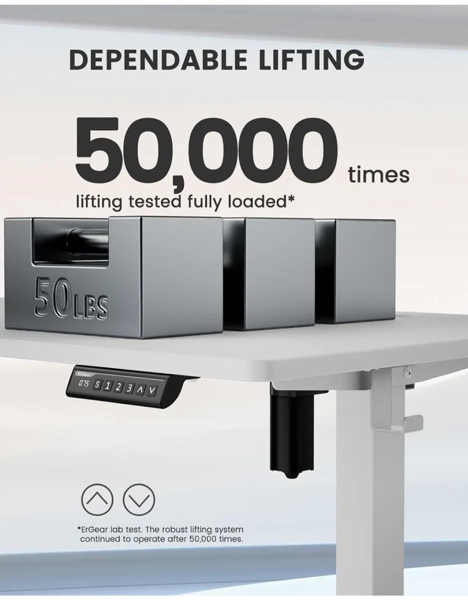 Electric Standing Desk Height Adjustable 100 x 60c - Image 4