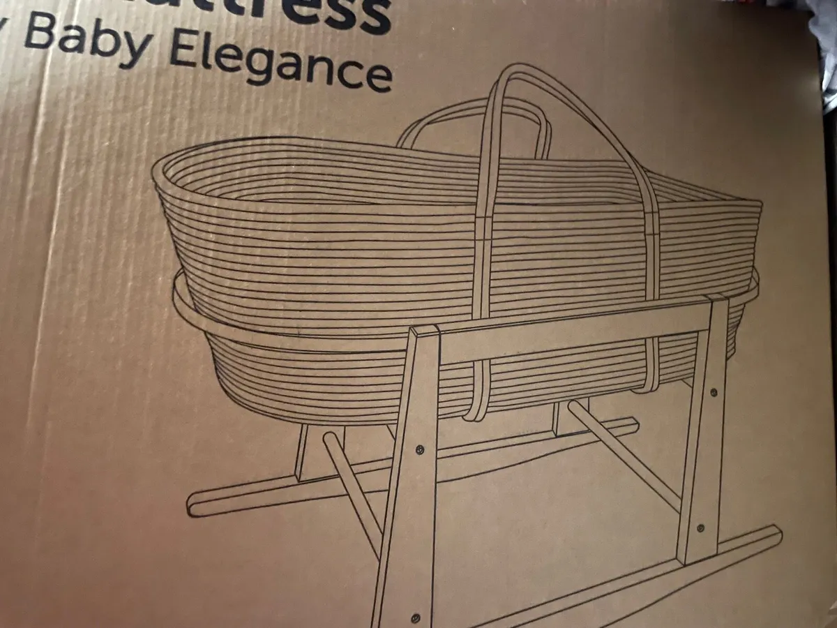 Brand new Moses basket by baby elegance - Image 3