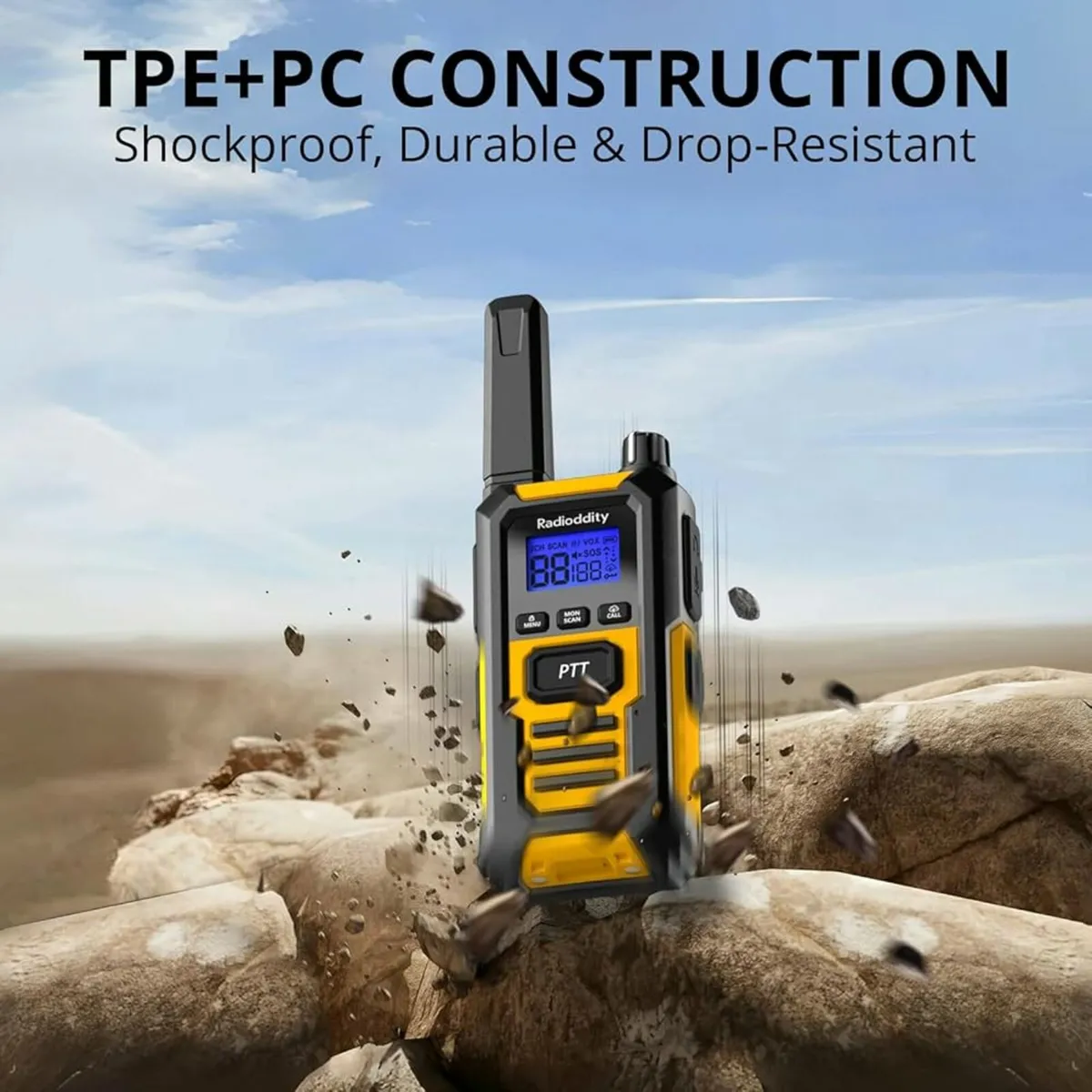 HD-1 IP67 2packs Walkie Talkies for Adults, Waterp - Image 2