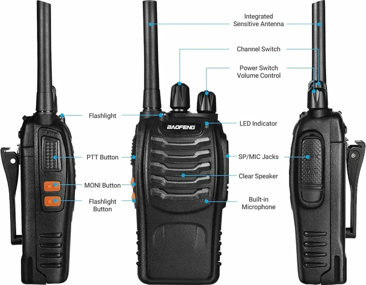 Walkie Talkies Long Range Rechargeable Walkie Talk - Image 2