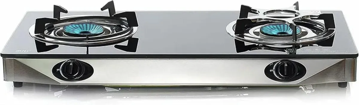 Indoor Gas Stove - 2 Burner Portable Gas Hob LPG C - Image 4