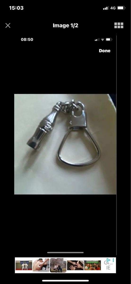 Rare Coca Cola Key Ring - Image 1